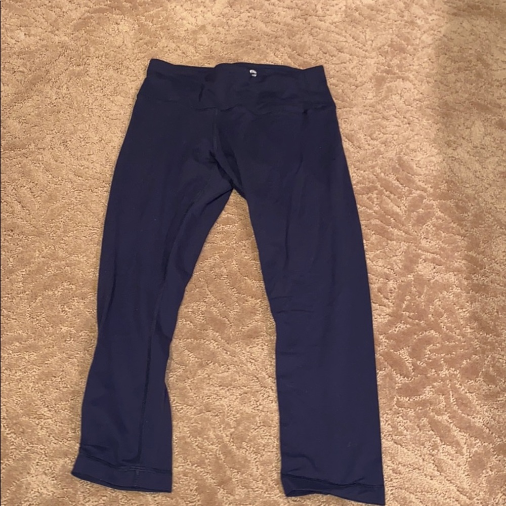 Dark blue cropped leggings